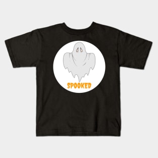 Spooky Halloween Ghost Kids T-Shirt